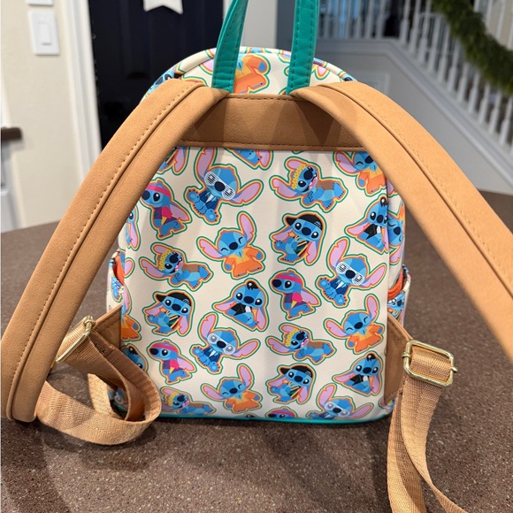 Loungefly Backpack & Matching Wallet- Stitch Design - Picture 4 of 15